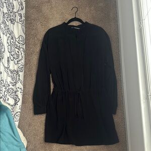 NWT - Vince Black Long-Sleeve Dress. Size Large.